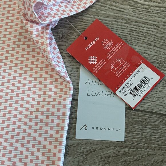 Redvanly Golf Polo Tucker Men’s XXL Casual Athletic All Over Print Geometric NWT - Picture 3 of 6